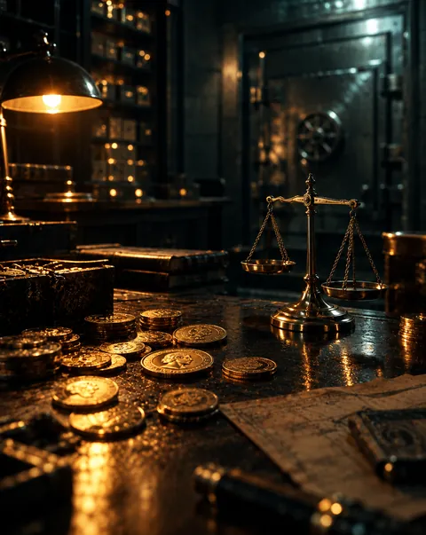 九枚の金貨と二回の天秤のアイキャッチ