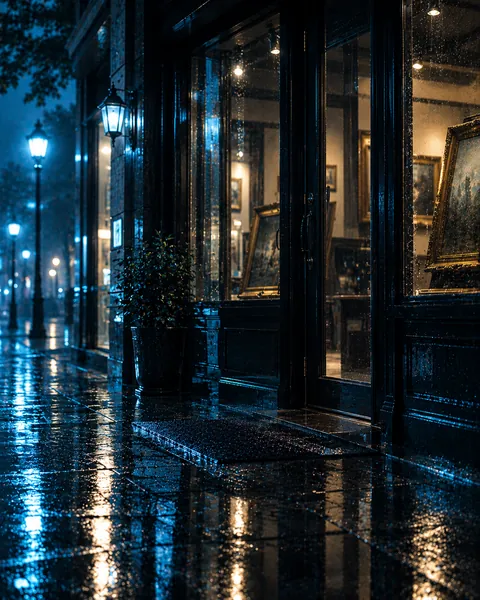 雨の時間と濡れた男のアイキャッチ