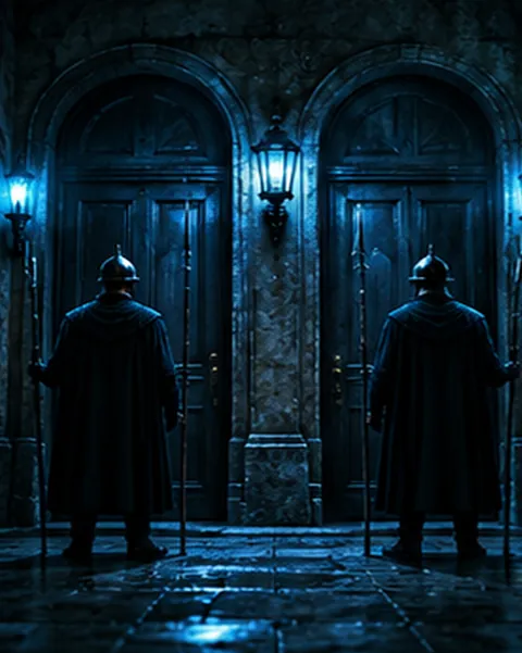 Two Guards, One Question (illustration)