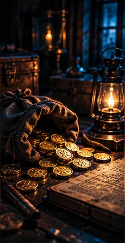 Counting Coins by Remainders (illustration)